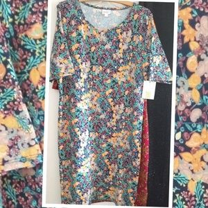 BRAND NEW I have too much LuLaRoe Julia dress xxxl